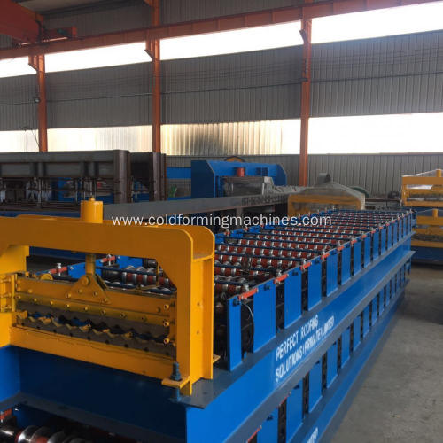 corrugated metal sheet roof panel forming machine